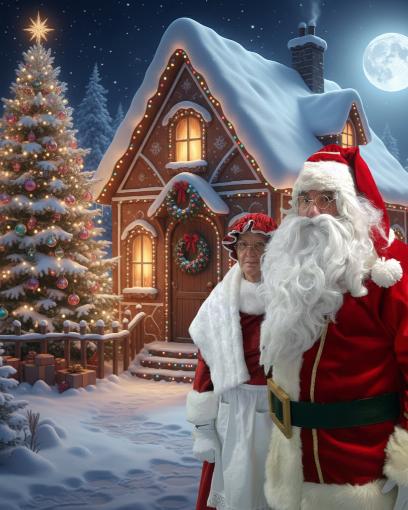 Le P&egrave;re No&euml;l &agrave; domicile