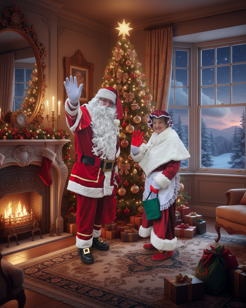 Le P&egrave;re No&euml;l &agrave; domicile